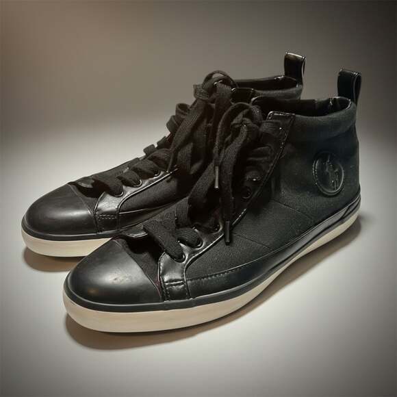 Polo Ralph Lauren Other - Polo Ralph Lauren Mens Clarke Black Canvas High Top Sneakers